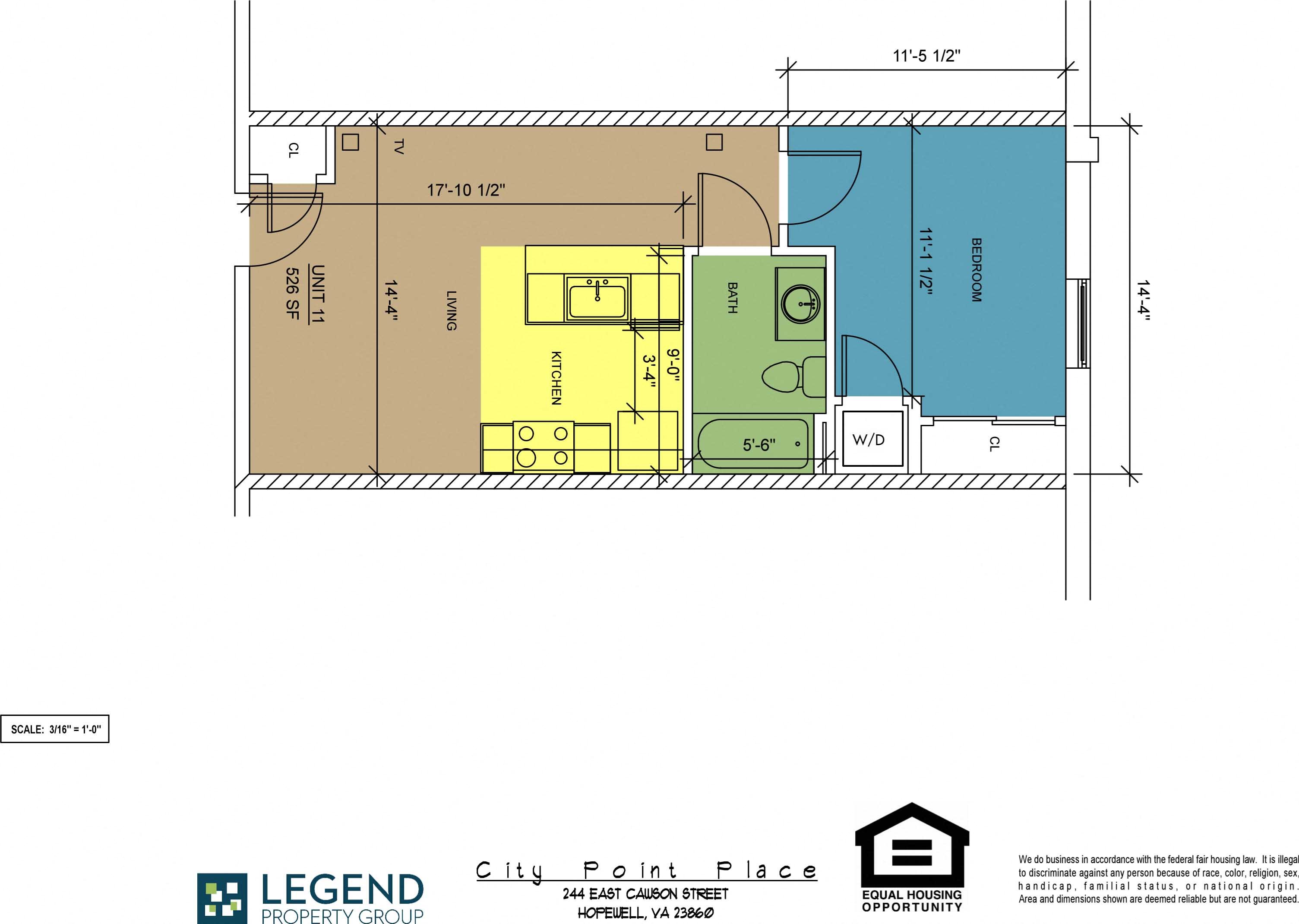 Floor Plans of City Point Place in Hopewell, VA